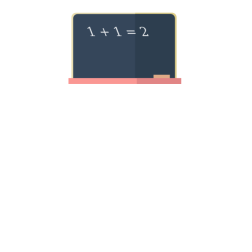 Blackboard flat design style