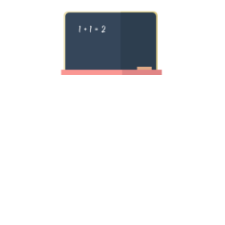 Blackboard flat design style