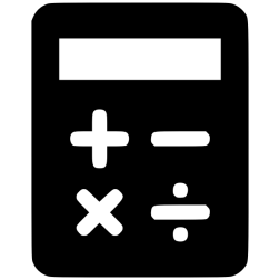 Calculator silhouette