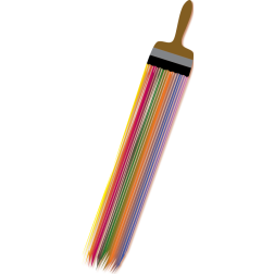 Rainbow brush