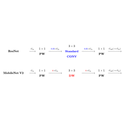 Comparing between ResNet and MobileNet v2