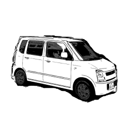 White minivan