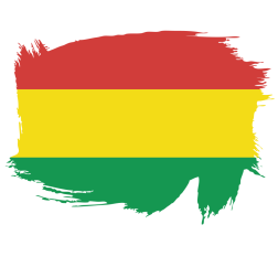 Flag of the State of Bolivia brush