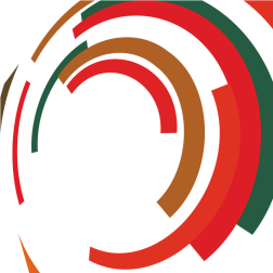 Abstract background design semicircles