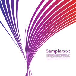 Abstract stripes with sample text