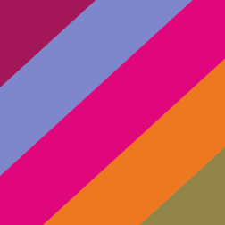Retro background with five colors