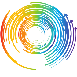 Coloured arrows circles