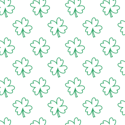 Clover pattern Saint Patrick