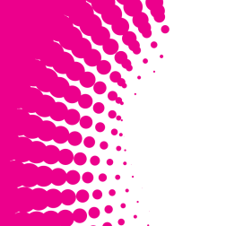 Pink background white halftone design