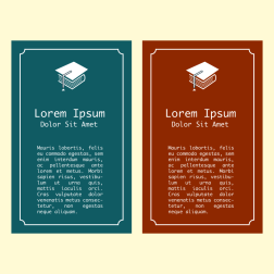 Academic labels clip art