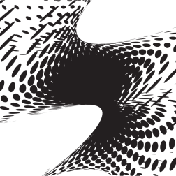 Halftone twist black dots