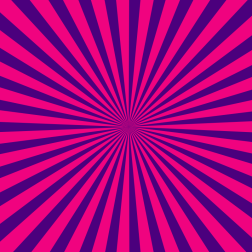 Purple and pink radial beams