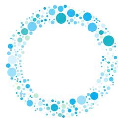 Blue dotted circle