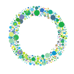 Colorful circular pattern
