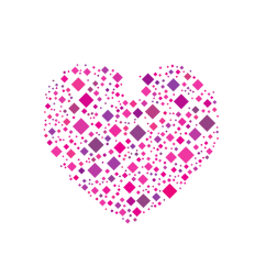 Dotted pattern heart shape
