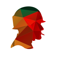 Soldier silhouette low poly