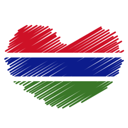 Gambian flag patriotic symbol