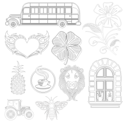 Coloring designs outline
