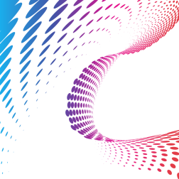 Halftone swirl pattern shape