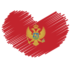 Montenegro flag patriotic symbol
