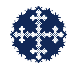 Religious cross blue symbol