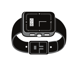 Smartwatch silhouette