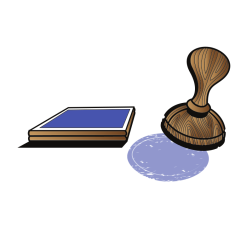 Stamp for documents