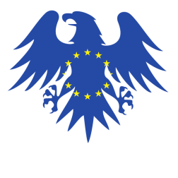 European Union flag heraldic eagle symbol