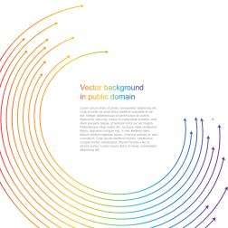 Circular lines with arrowheads and text