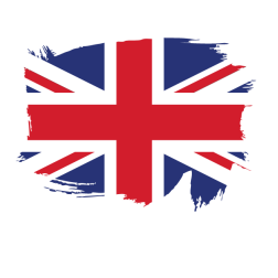 Painted flag of the UK