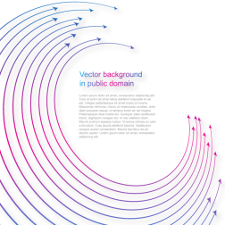 Arrows abstract art with text