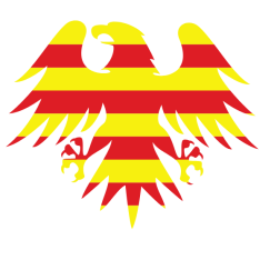 Catalan flag heraldic eagle symbol