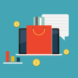 Shopping online vector concept