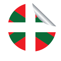 Basque flag peeling sticker