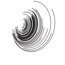 Lines curved shape black color