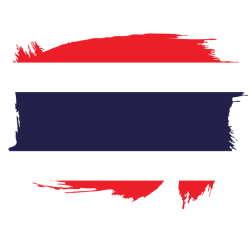 Painted flag of Thailand