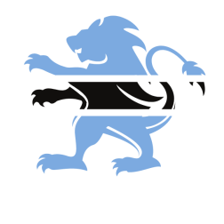 Botswana lion flag emblem