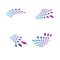 Dotted shapes clip art graphics