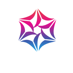 Floral shape abstract geometric art