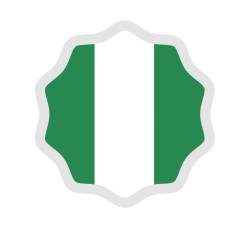 Nigerian flag label symbol