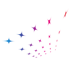 Stars color art pattern