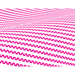 Twisty pattern with pink stripes