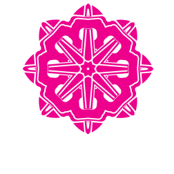 Star pink shape tribal art