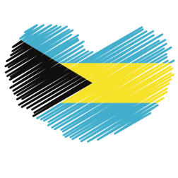 Bahamas patriotic flag symbol