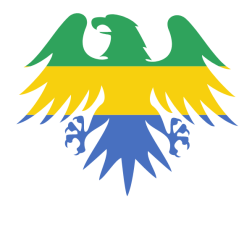 Gabon flag heraldic eagle
