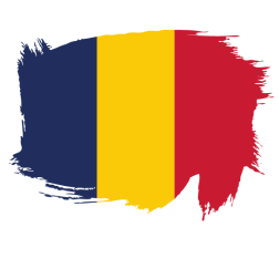 Painted flag of Chad