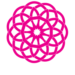 Pink tribal knot decoration