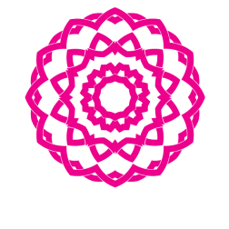 Tribal decorative knot pink color