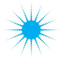 Blue dotted shape symbol clip art