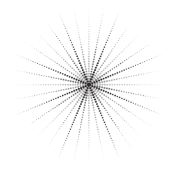 Dotted star graphic shape